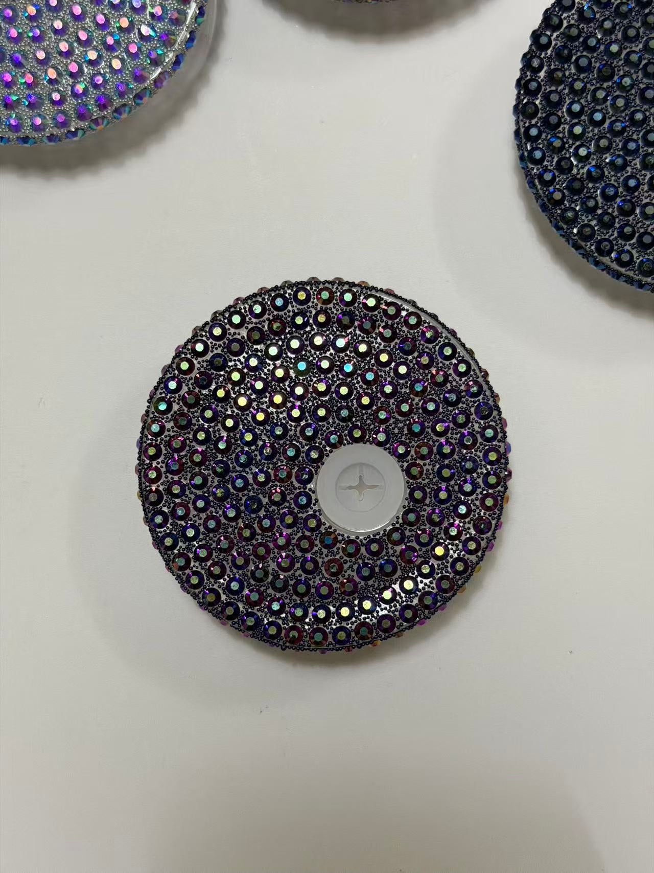 16oz Sparkling Rhinestone Tumbler Lids | Multi-Color Diamond Crystal Bling Cup Covers With Straw Sip Opening Multicolor Glitter Rhinestone Cup Topper For 16oz Cups