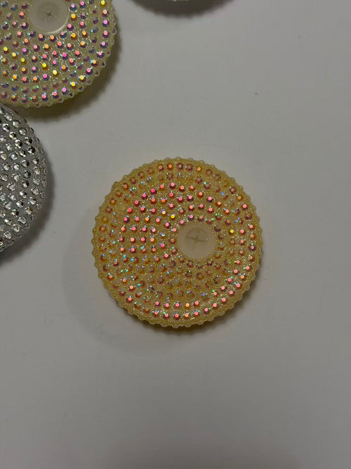 16oz Sparkling Rhinestone Tumbler Lids | Multi-Color Diamond Crystal Bling Cup Covers With Straw Sip Opening Multicolor Glitter Rhinestone Cup Topper For 16oz Cups