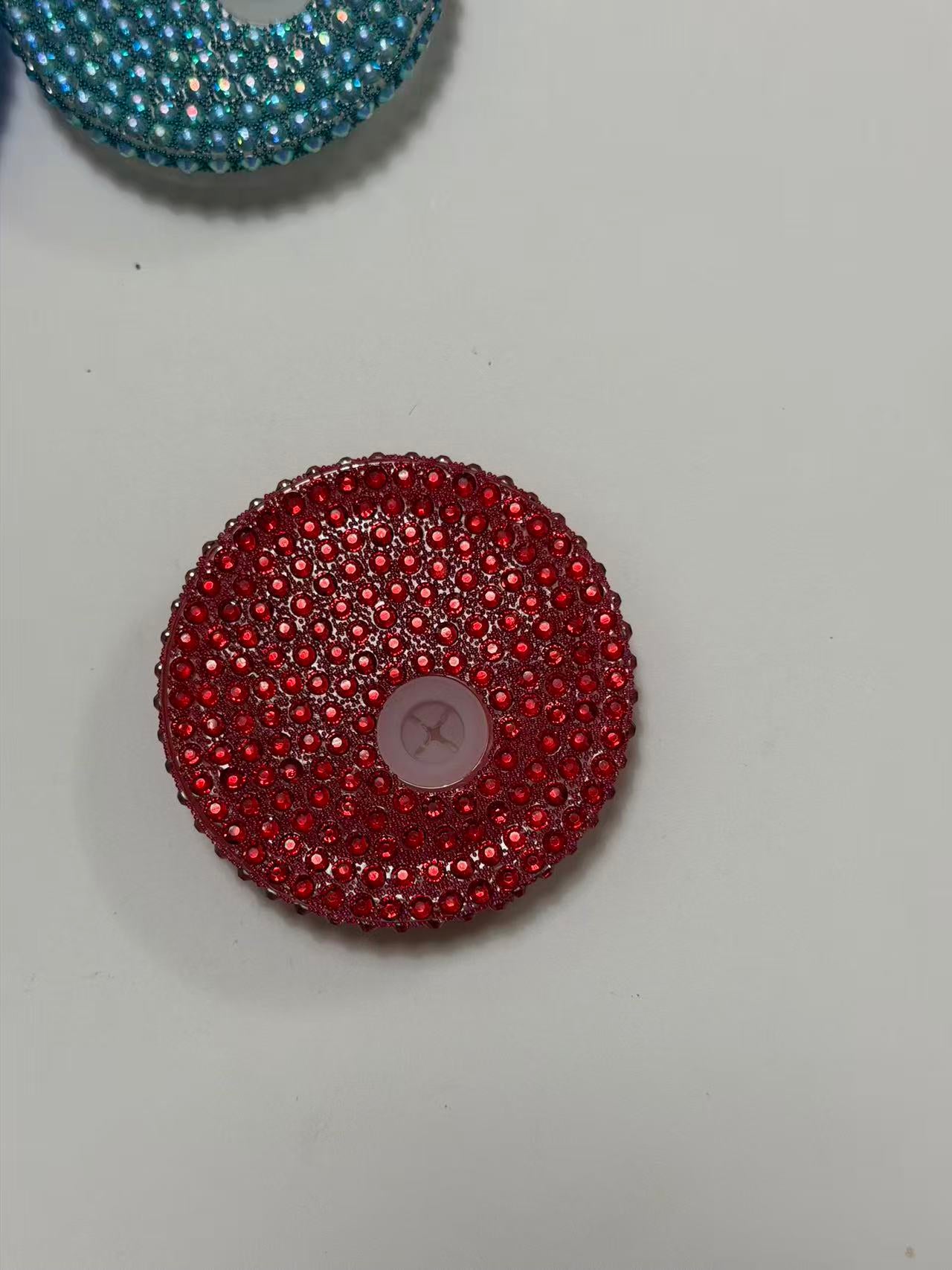 16oz Sparkling Rhinestone Tumbler Lids | Multi-Color Diamond Crystal Bling Cup Covers With Straw Sip Opening Multicolor Glitter Rhinestone Cup Topper For 16oz Cups