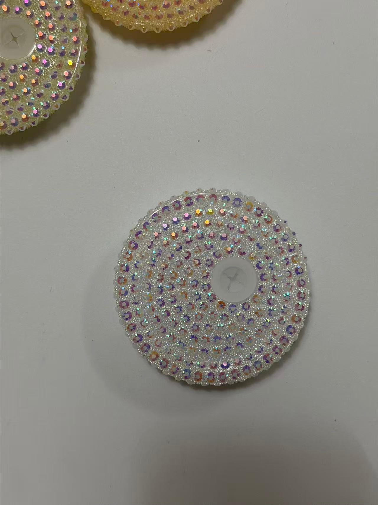 16oz Sparkling Rhinestone Tumbler Lids | Multi-Color Diamond Crystal Bling Cup Covers With Straw Sip Opening Multicolor Glitter Rhinestone Cup Topper For 16oz Cups