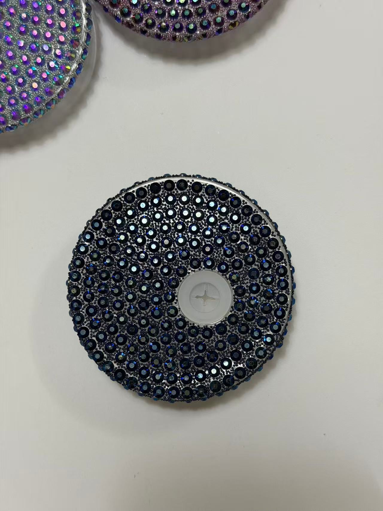 16oz Sparkling Rhinestone Tumbler Lids | Multi-Color Diamond Crystal Bling Cup Covers With Straw Sip Opening Multicolor Glitter Rhinestone Cup Topper For 16oz Cups
