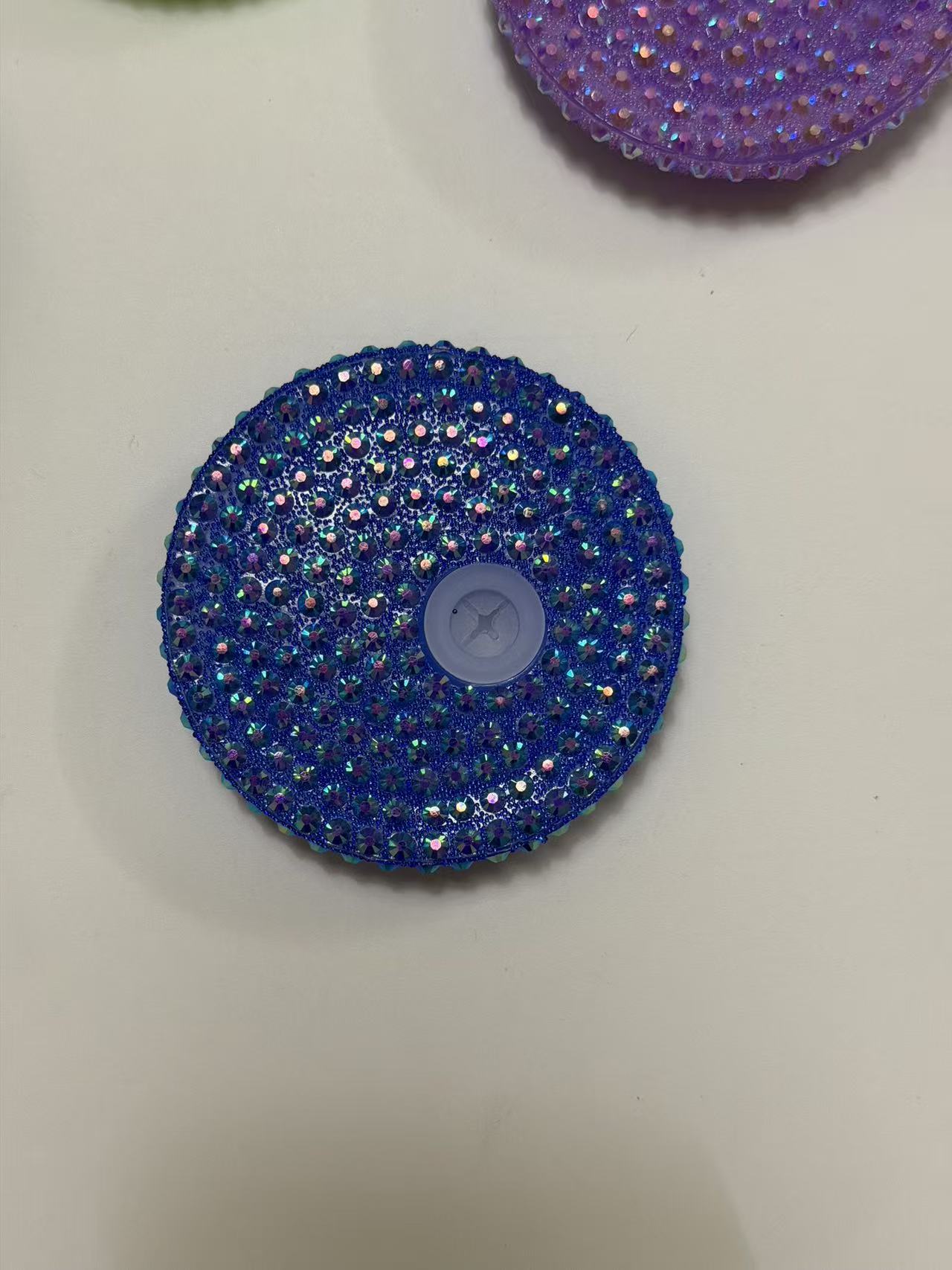 16oz Sparkling Rhinestone Tumbler Lids | Multi-Color Diamond Crystal Bling Cup Covers With Straw Sip Opening Multicolor Glitter Rhinestone Cup Topper For 16oz Cups